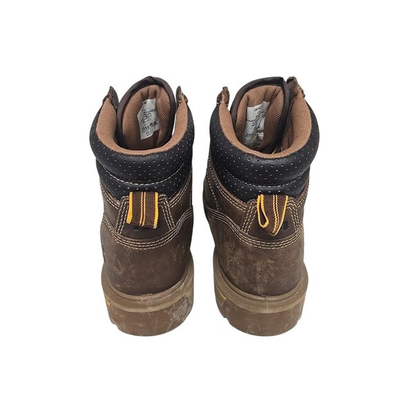 Dakota Men's 6'' Quad Comfort Steel Toe Comp Plate Work Boots 6114 Brown 12W - Picture 3 of 7